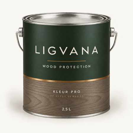 LIGVANA Kleur Pro 2,5 liter — verpakkingsvisualisatie; labelkleur ter illustratie