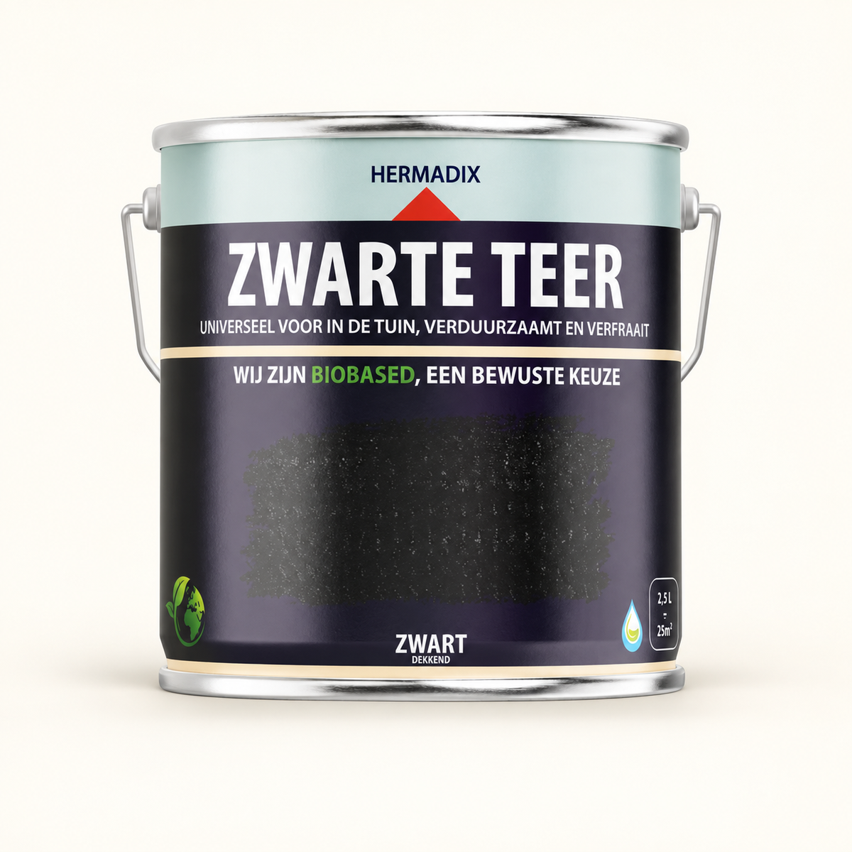 Hermadix Impraline Zwarte Teer 2,5 liter — productvisualisatie