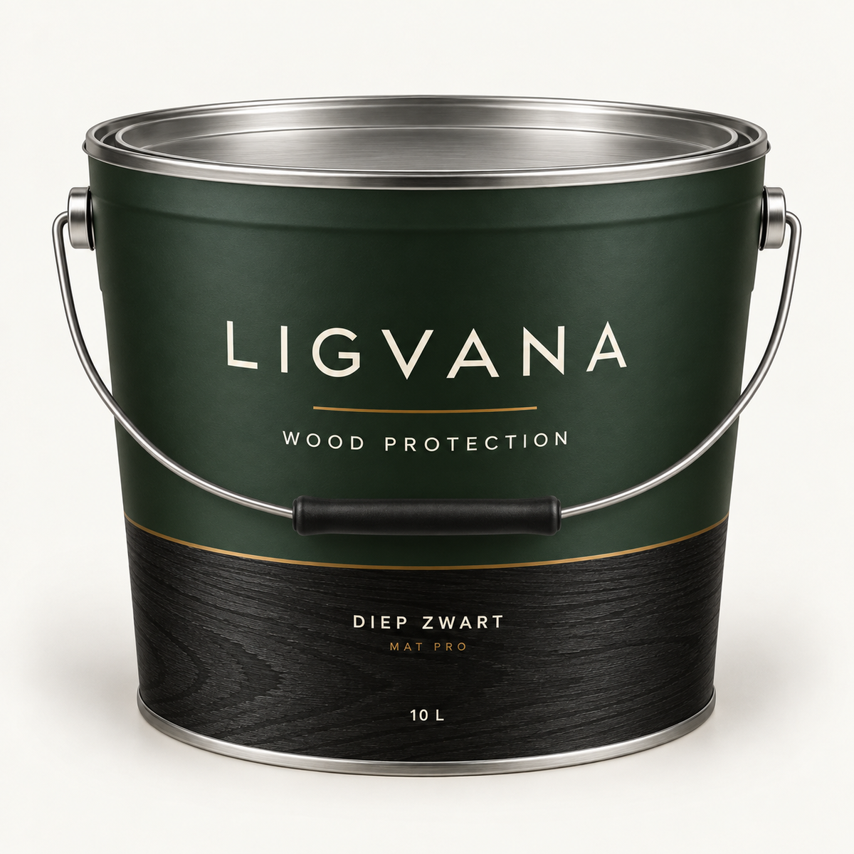 LIGVANA Diep Zwart Mat Pro 10 liter