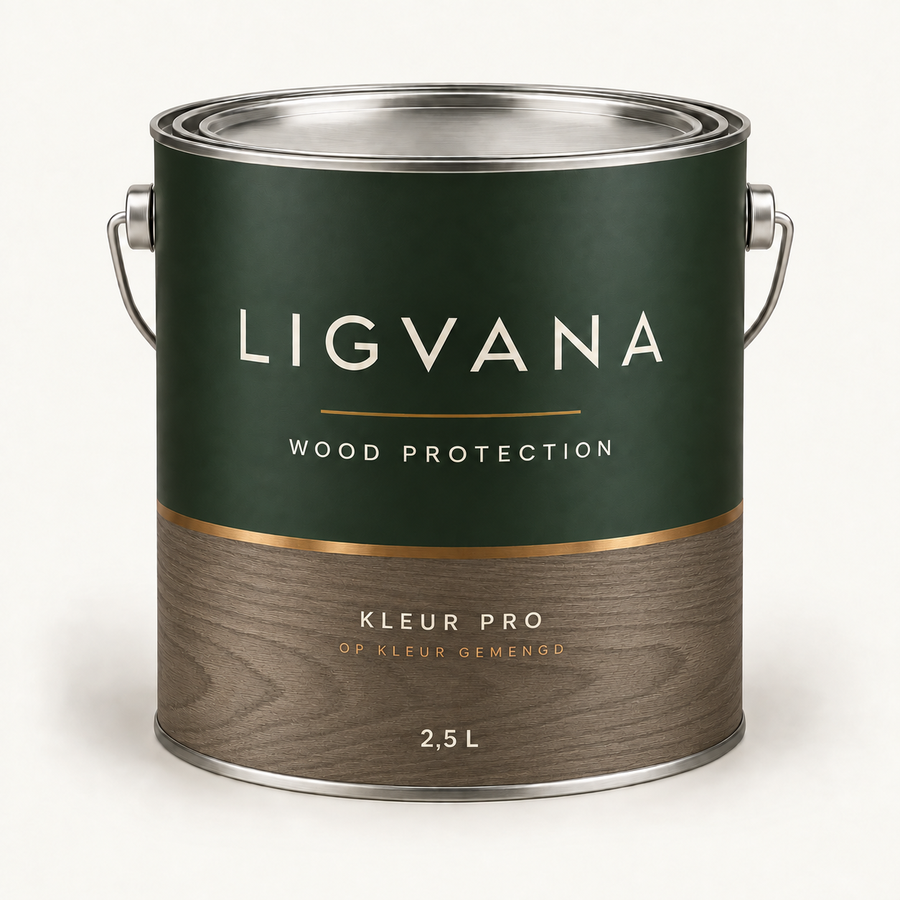 LIGVANA Kleur Pro 2,5 liter — verpakkingsvisualisatie; labelkleur ter illustratie
